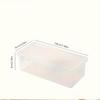 4pcs Set Large Clear Storage Boxes With Hinged Lids - Durable, Transparent Organizers For Office, School, Arts Crafts Supplies
