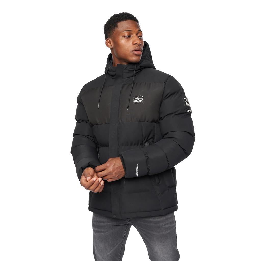 Crosshatch Mens Tenthley Embossed Padded Jacket