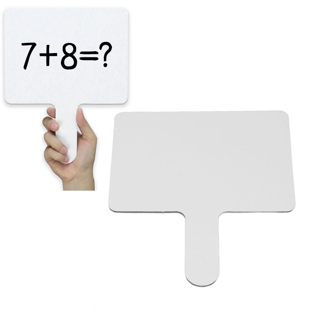 Dry Erase Answer Paddles Plastic Small Erasable White Board for Students Teachers Classroom