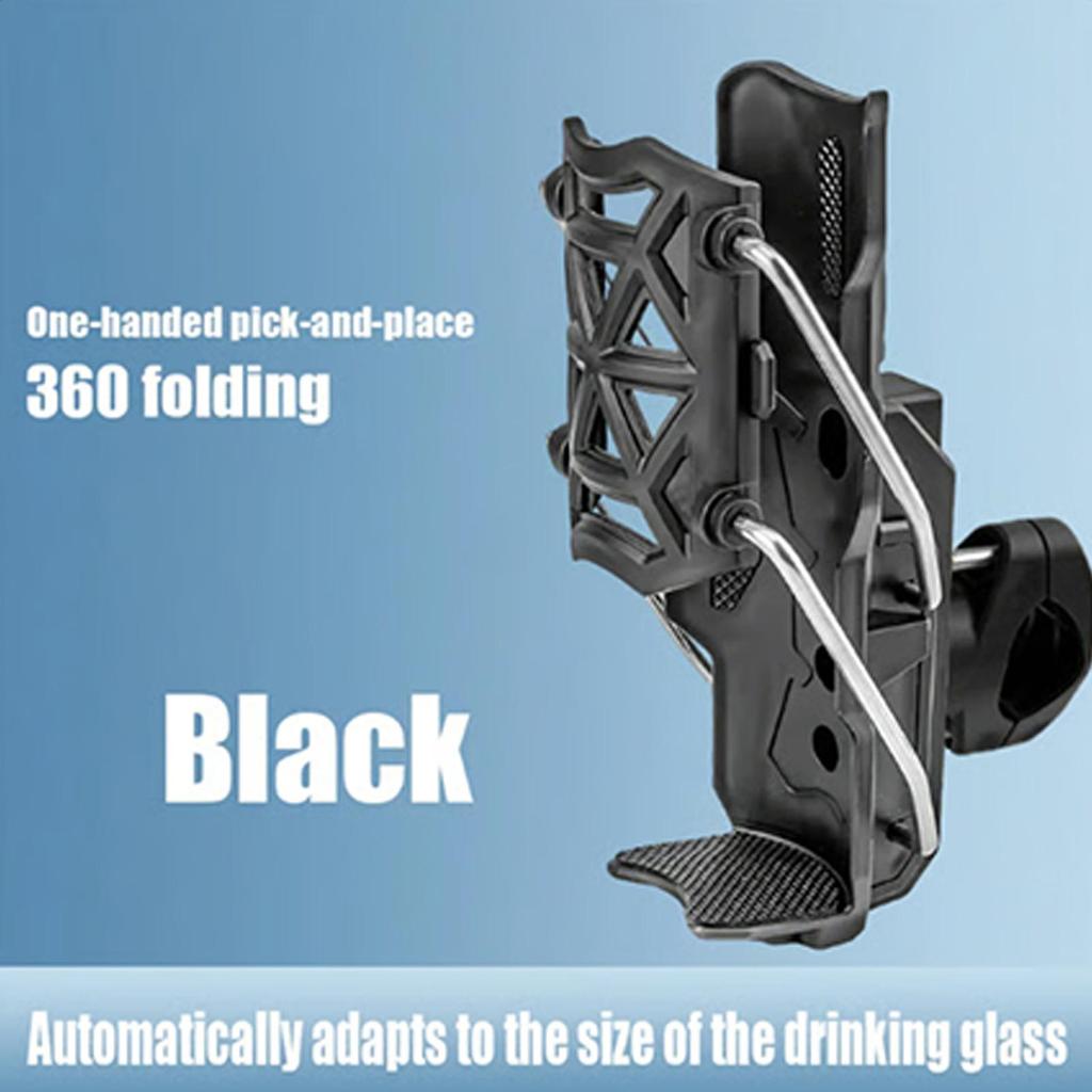 Motorcycle Bottle Holder Accessories Cup Holder For Walker With 0.6-1.56" Metal Clamp Handlebar Mount Drink Holder Adjustable