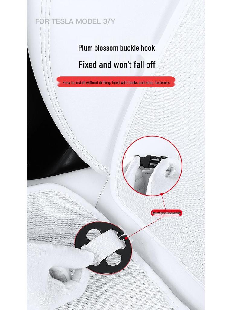 Ventilated Seat Covers for Tesla Model Y/3 - Summer Car Seat Modification Accessories.