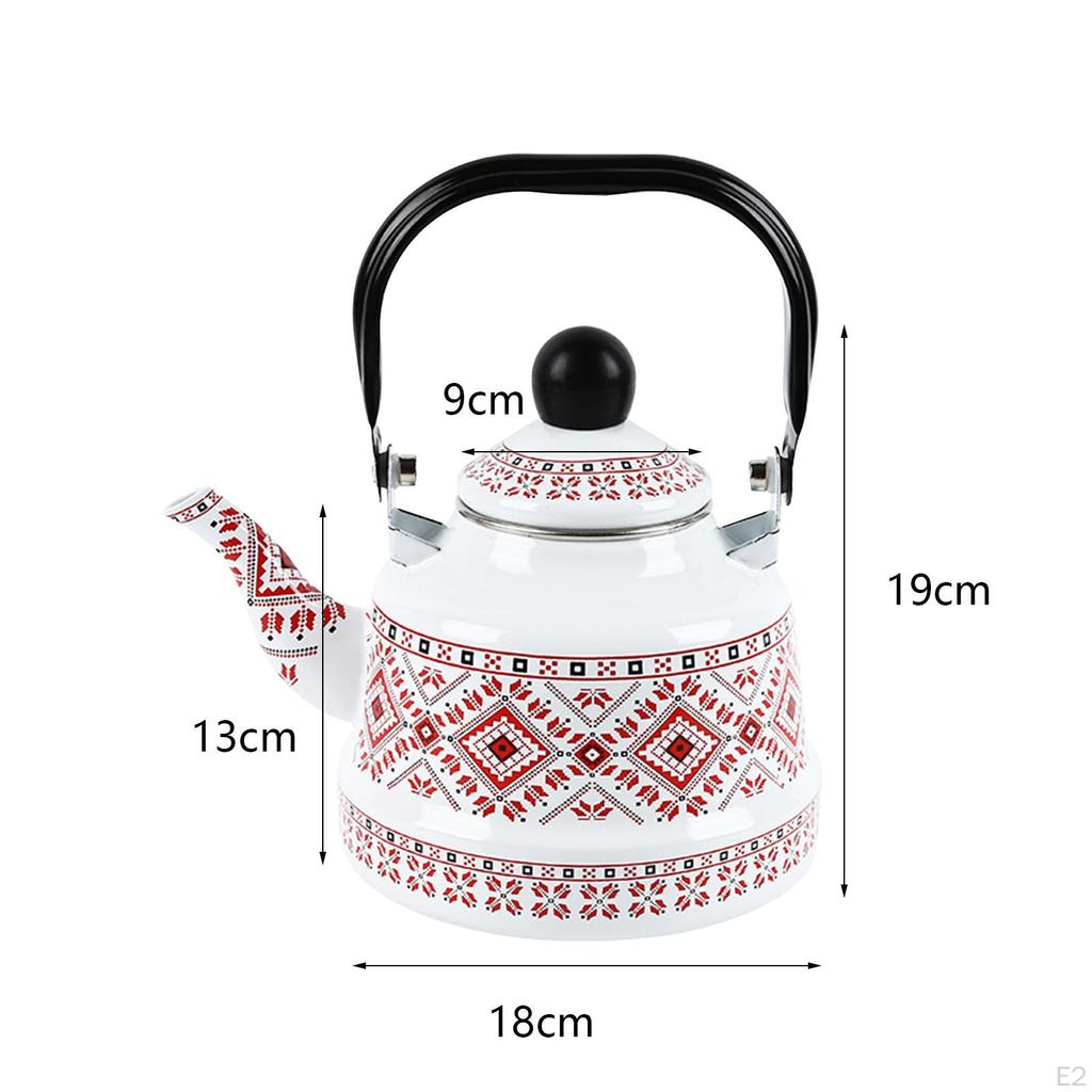 Enamel Tea Kettle Picnic Pot Teapot Water