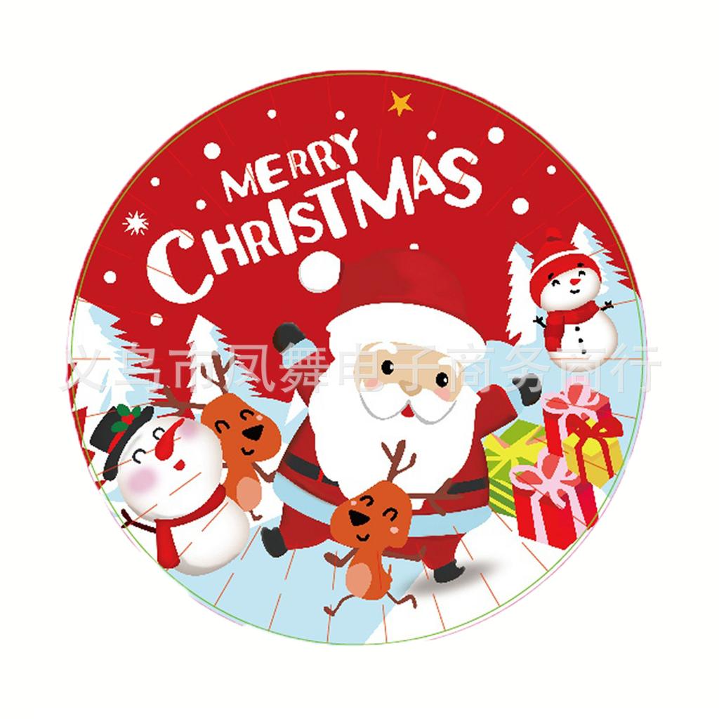 Foreign Trade Christmas Party Supplies Paper Plate Paper Cup Paper Towel Disposable Knife And Fork Birthday Set Tableware