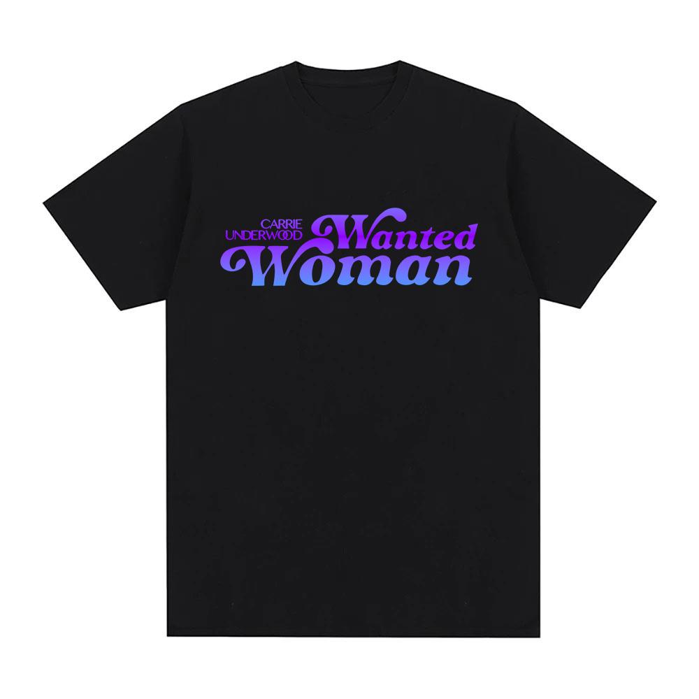 

Carrie Underwood T-Shirt Graphic Printing Tshirts Comfortable Soft Cotton O-neck Camisetas Short Sleeve Casual Tops XS чёрный