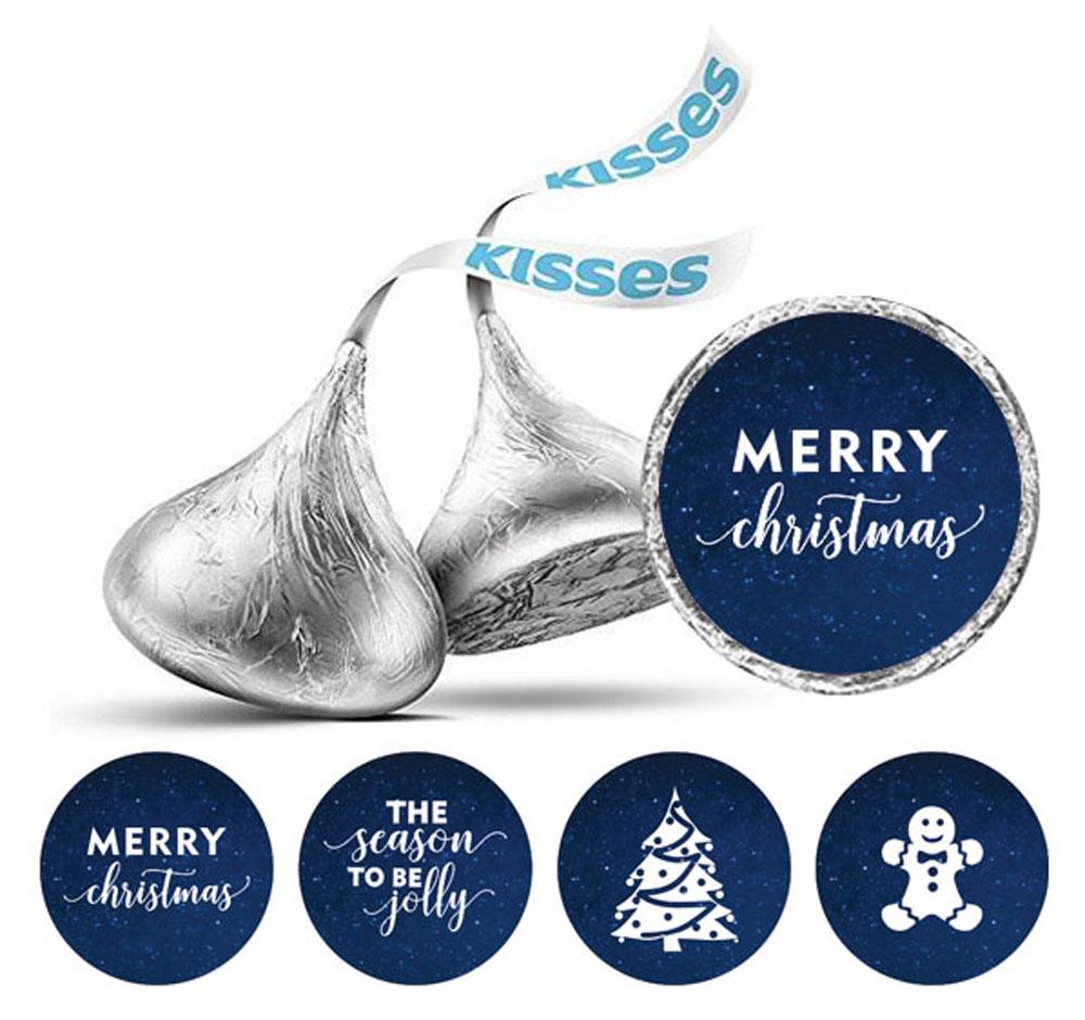 Darling Souvenir Party Favor Christmas Theme Stickers Chocolate Candy Labels 190 Pcs