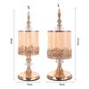 Gold-Plated European Style Candy Jar Vintage with Lid Crystal Glass Storage Jar Decorative Candy Jar Living Room