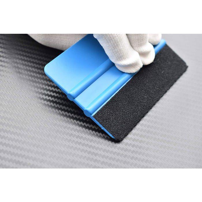 Raclette de bord en fibre - AIMOONSA - Bord en fibre - 2 pièces - Noir - PP et microfibre réutilisable