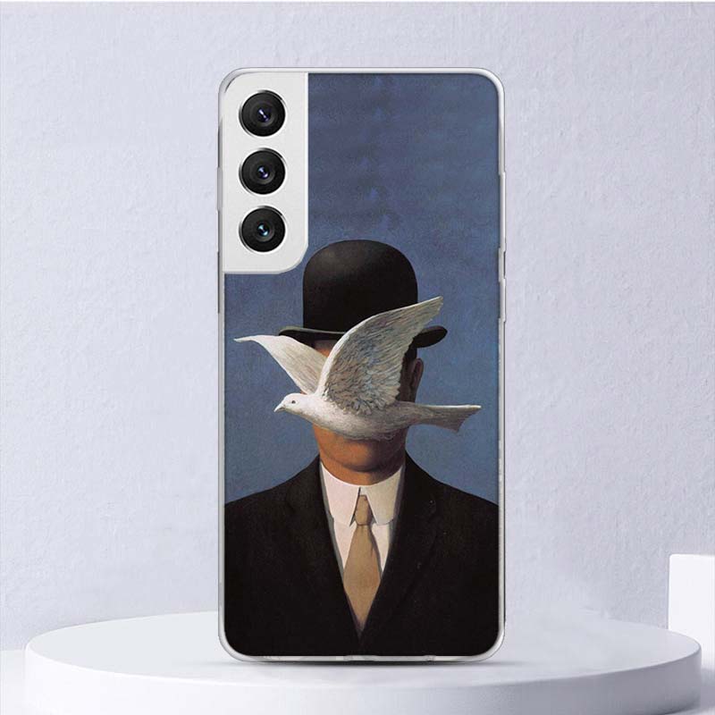 Rene Magritte Art Soft Case For Samsung Galaxy S25 S24 S23 S22 Ultra Phone Cover S20 FE S21 Plus S25 Edge + Funda Coque Galaxy S