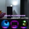 RXZ 1PC car mini usb led Atmosphere Light For Party Ambient Automotive Portable Plug and Play  Car Decorative Interior Lamp 12V