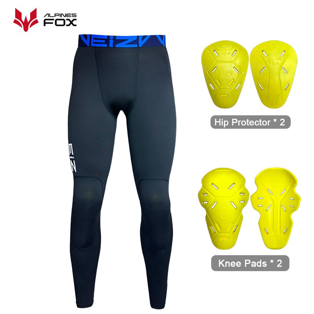 Motorcycle Compression Pants Summer Motorbike Riding Breathable Protective Trousers Outdoor Off-road Motocross With CE Kneepads
