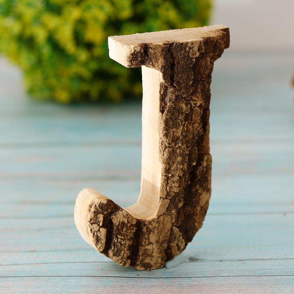 Handcraved Drevené písmená Čísla dverí Abeceda Písmeno Plávajúce meno