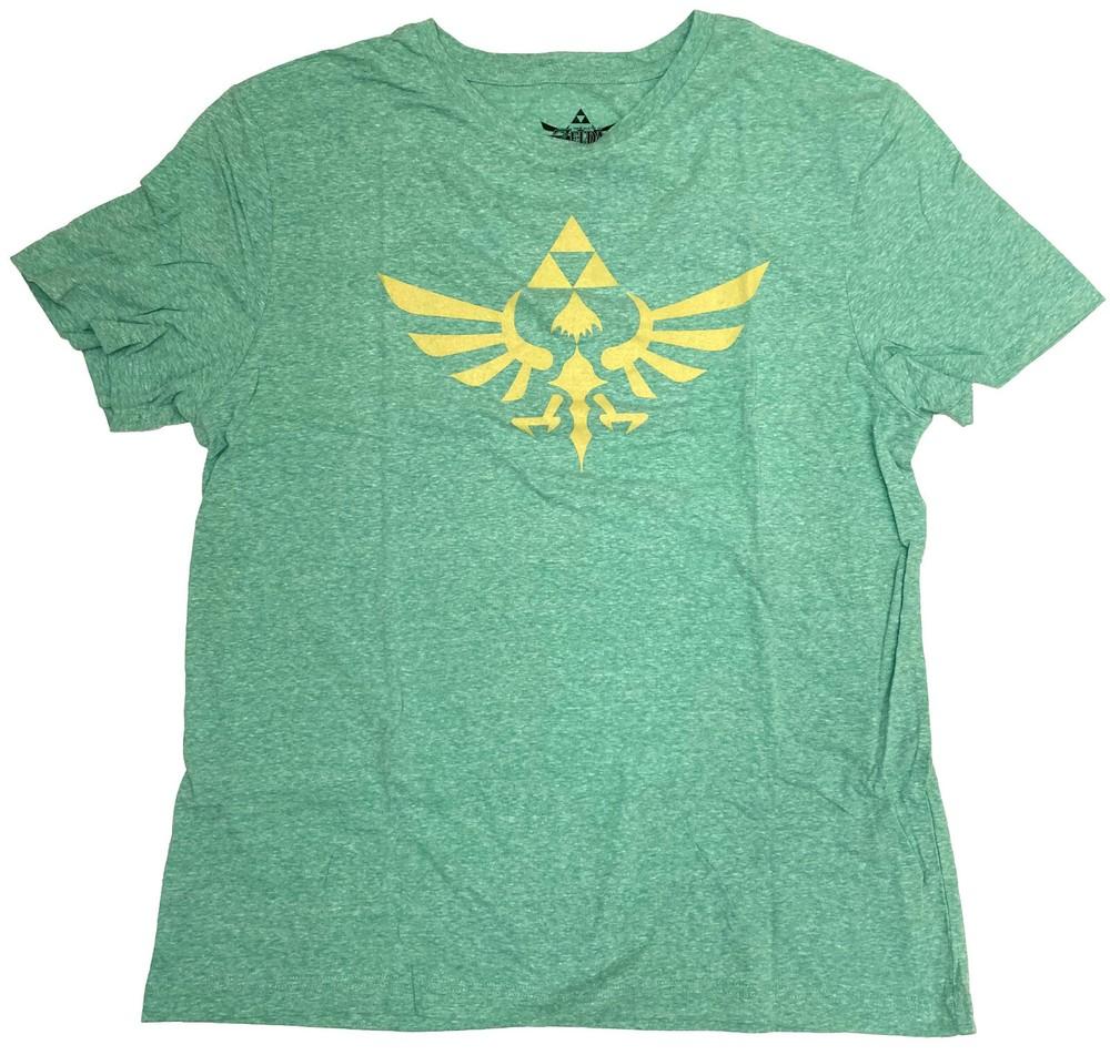 Nintendo Zelda Triforce Logo Green Heather Men s Graphic T-Shirt New Unisex T-Shirt XXL