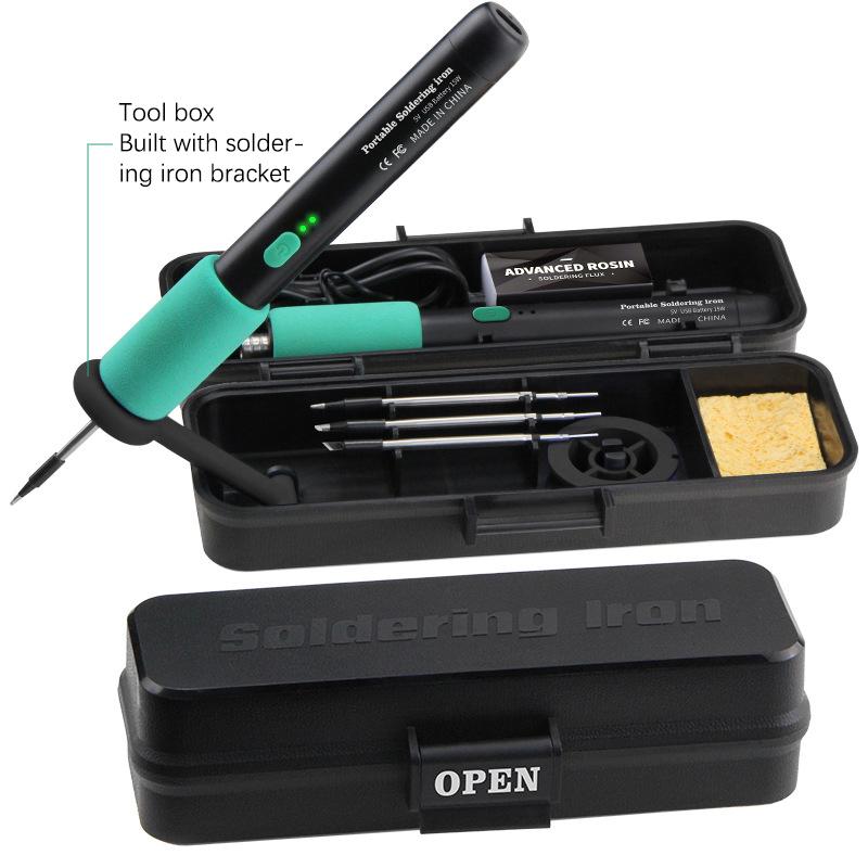 Usb Soldering Iron Adjustable Temperature Electric Soldering Iron Welding Solder Repair Tool Heater Soldering Tip Soldering Wire