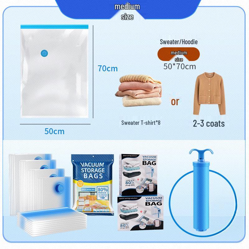 Large Capacity Vacuum Storage Bags for Clothes and Quilts - Dustproof & Moistureproof