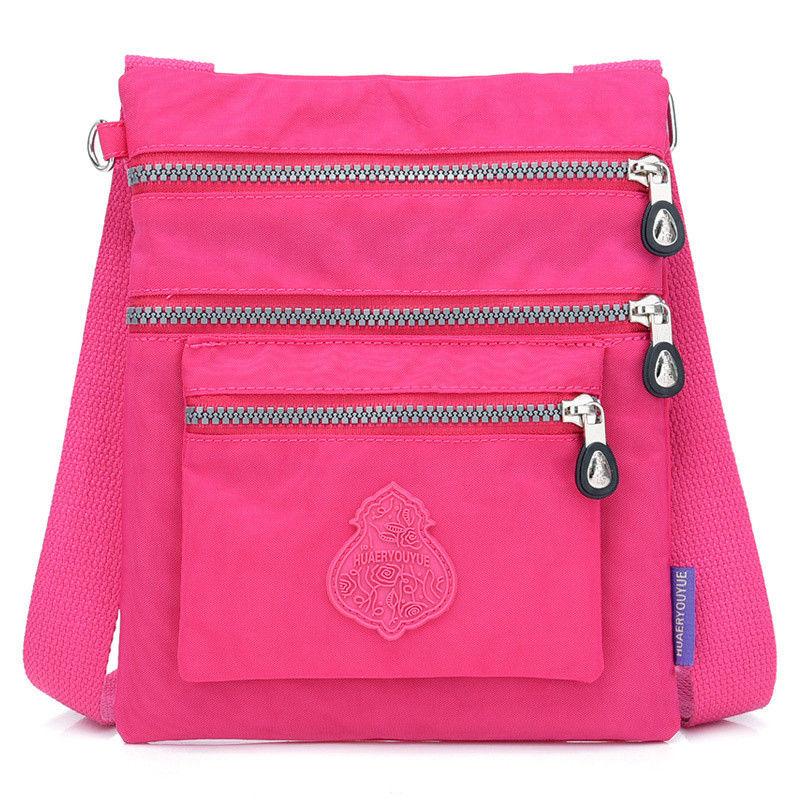 

Nylon Multifunction Handbag For Women Waterproof Crossbody Multi Pocket Bag Lady Cell Phone Clutch Bag Lightweight Shoulder Bag 20x1.5x24cm