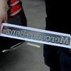 CUTRB1 For Mercedes Benz Original Letter Logo 3D ABS Car Emblem Stickers Universal Decals Modified Dody Rear Tail Standard Accessories