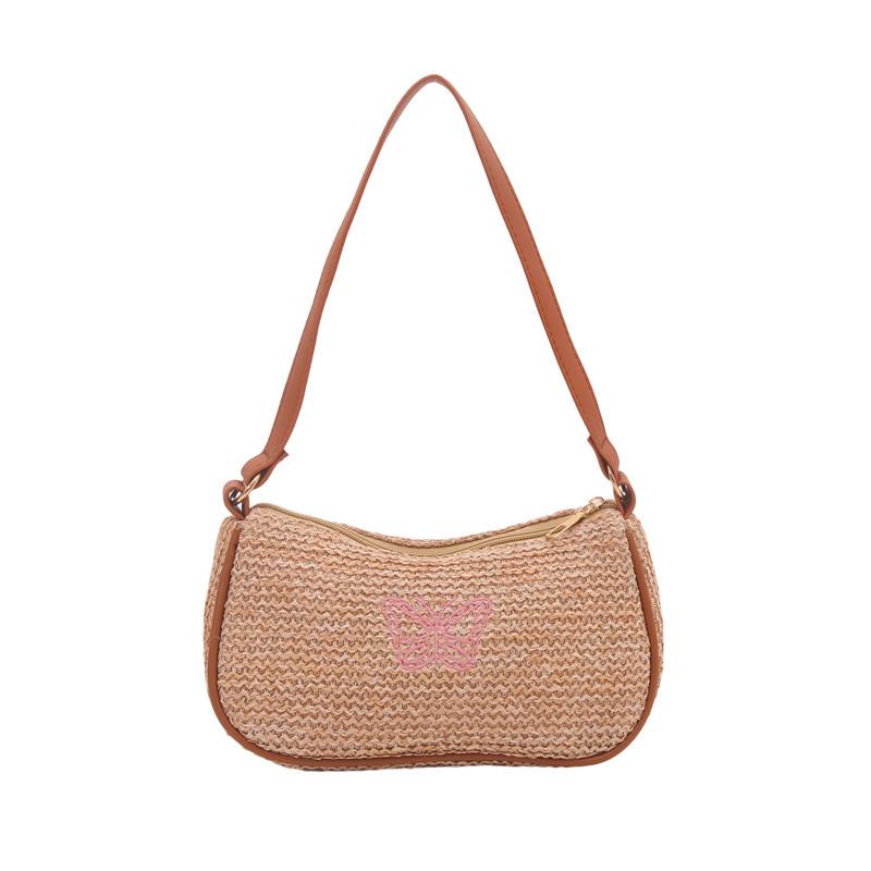 

Straw bag women s large-capacity new summer niche design woven messenger bag dumpling bag seaside beach bag