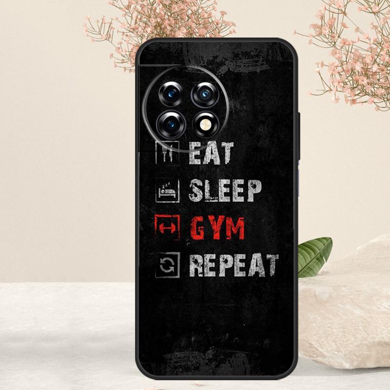 Fitness Bodybuilding Gym Case For OnePlus 15 R 13T 13 13R 12 12R 11 10R 10T 10 Pro Nord 5 CE 4 2 3 Lite N20 N30 Cover