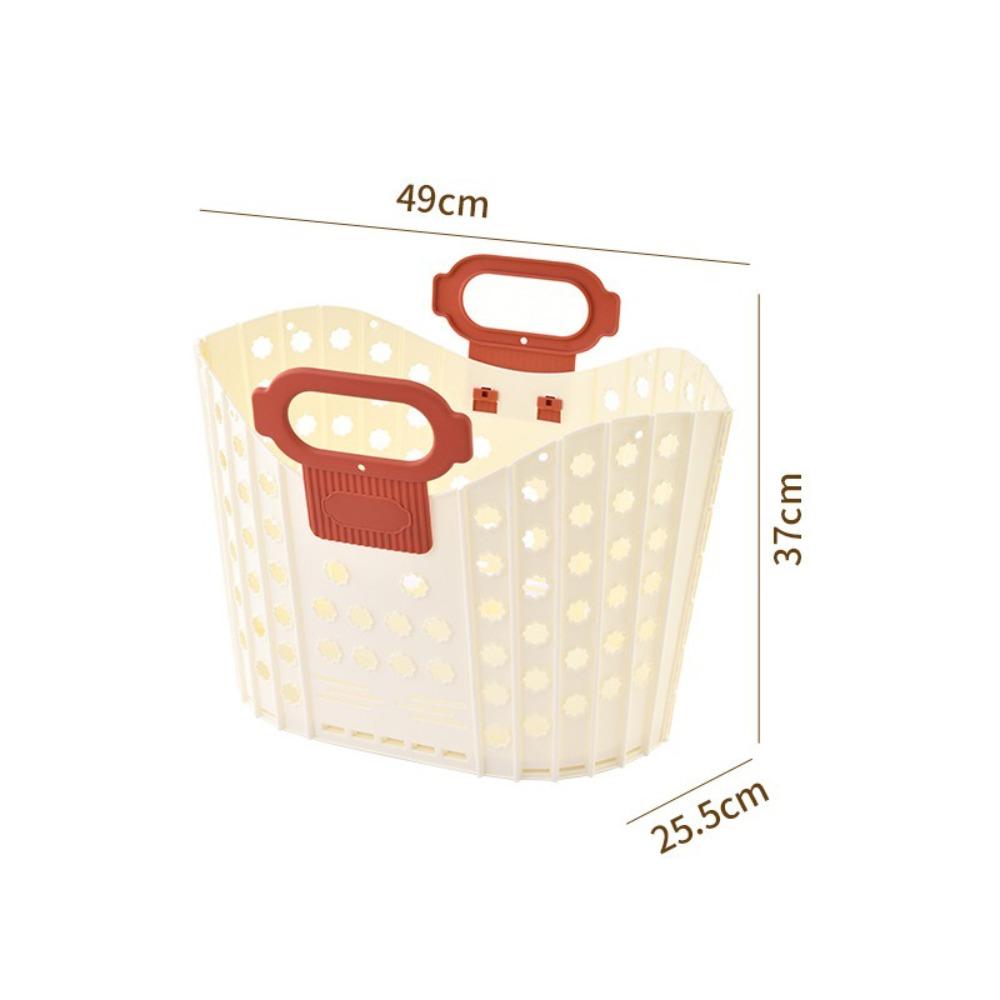 Plastic Dirty Clothes Basket Folding Wall-mounted Laundry Basket Hand-held Durable Portable Laundry Basket Bathroom Storage