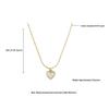 Heart Series 18K Gold-Plated Titanium Steel Necklace - Elegant, Colorfast, Simple & Chic Clavicle Chain