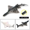 Oenux 10PCS Sea Life Animals Ray Devilray Mantaray Model Action Figures Figurines Ocean Marine Aquarium Education Kids Toy Gift