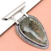 Prehnite Cabochon Gemstone Handmade Women's Unisex Silver Jewelry Pendant 2
