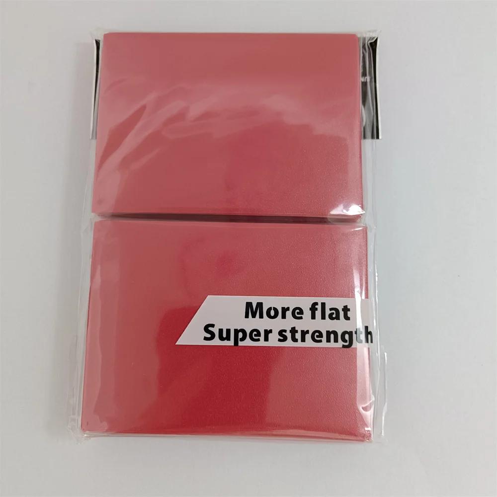 

100PCS 66x91mm Matte Card Sleeves Standard Size TCG Trading Cards Protector for Tarot Shield Board Games Magical Cover PKM красный