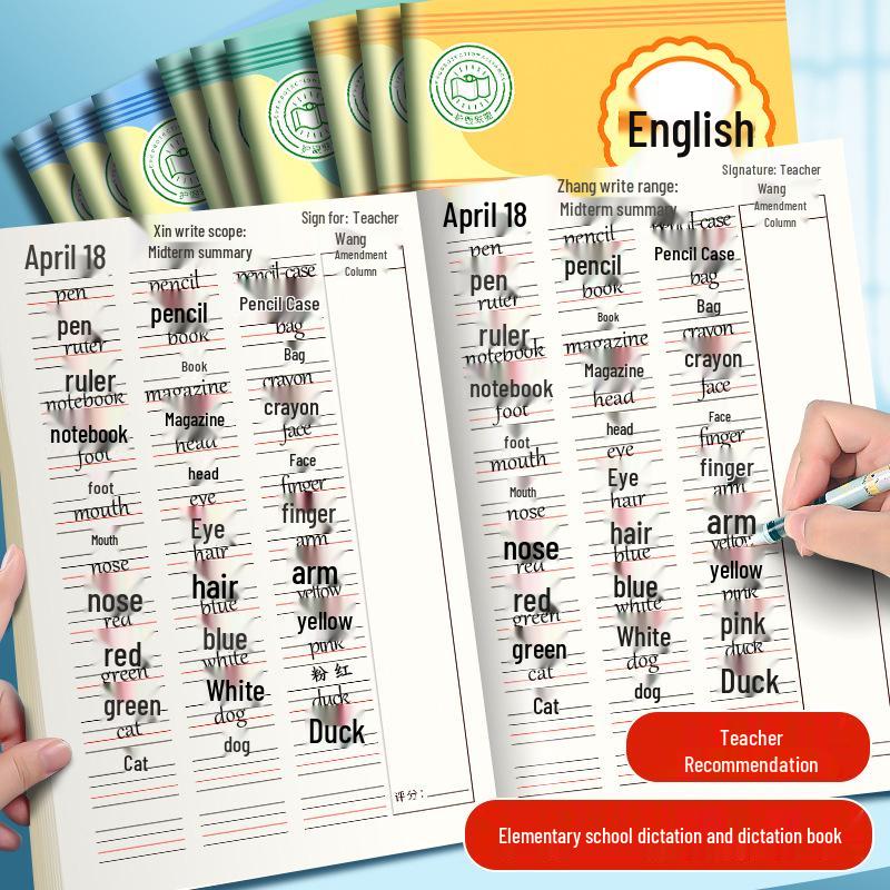 Englisches Diktatheft für Grund- und Sekundarschüler: Klassen 3-6