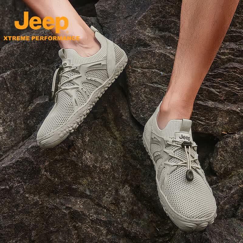 Jeep Men s Quick-Dry Breathable Stream-Trekking Shoes 39 песочный