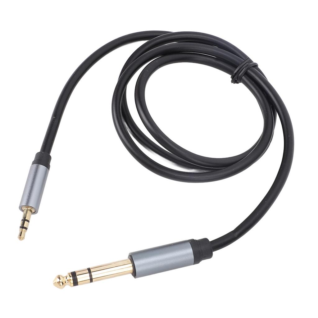 3.5mm to 6.35mm Stereo   Cable, 1Celsius8 Inch (3.5mm) to 1Celsius4 Inch (6.35mm) Stereo Cable 1M for Laptops Guitars Home Theater Devices