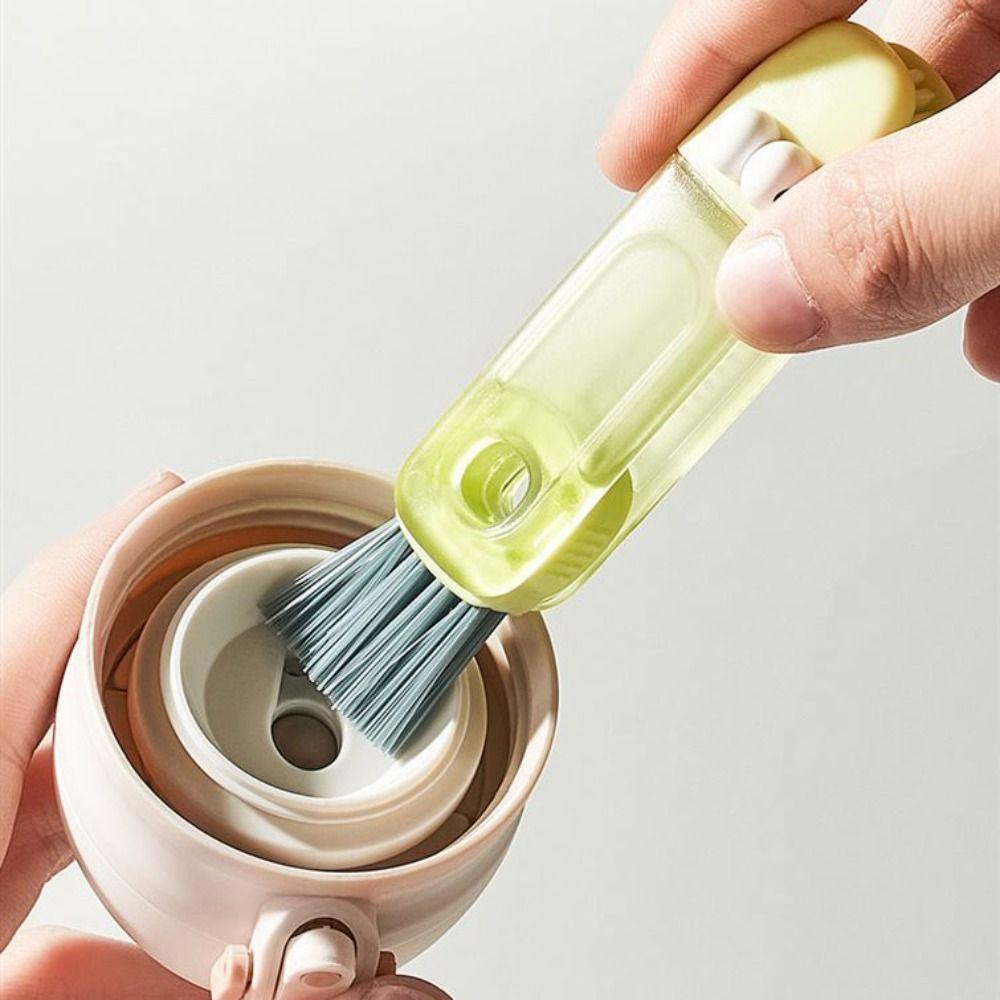 

Crevice Cup Lid Brush Narrow Groove Cup Cleaning Brushes Useful Baby Milk Bottle