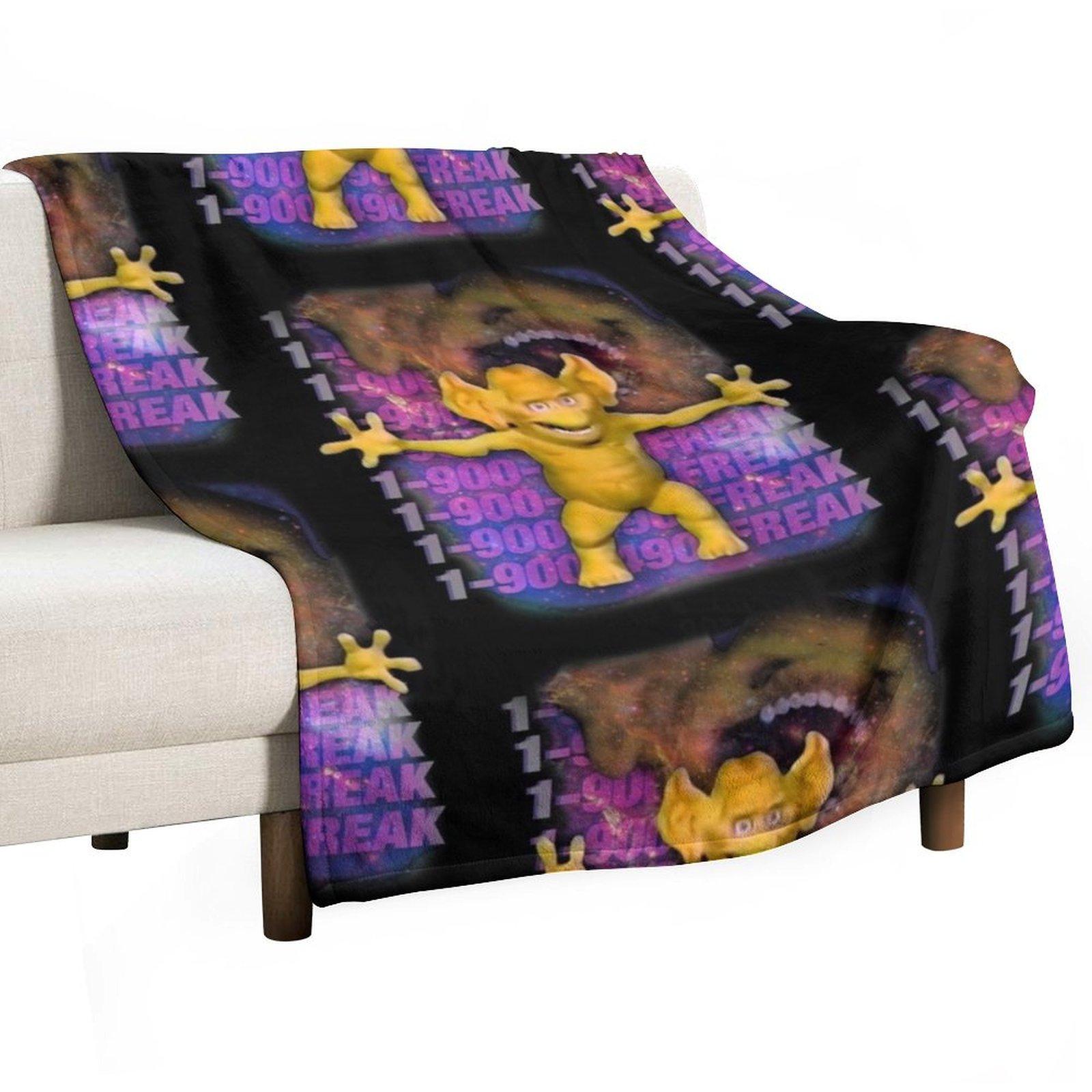 freddie freaker Throw Blanket Large Moving Plaid Single Blankets 30x40in