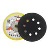 5-Inch Flocked 8-Hole Sandpaper Suction Pad for Pneumatic Polishing Machine, 125mm Base Plate, Self-Adhesive