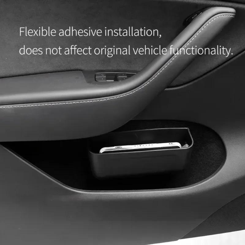 Úložný box do auta Lepicí pouzdro na brýle Držák na sluneční brýle Odpadkový koš Dveře Sedadlo Příslušenství pro palubní desku Tesla Universal