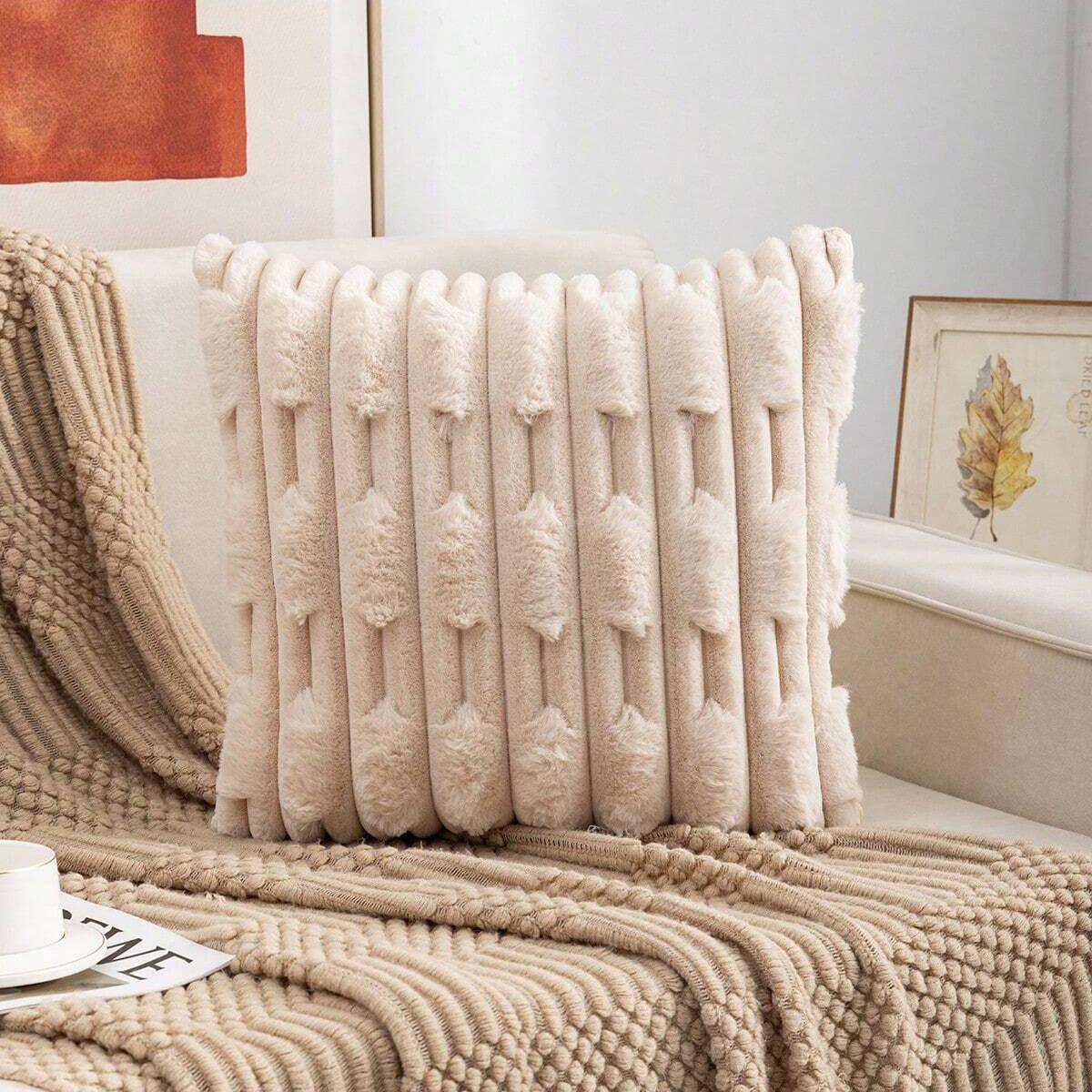 

Бамбуковая бархатная наволочка Современная простая наволочка без наполнителя Подушка для спальни Подушка для дома Гостиная Диванная подушка 45 * 45Cm (without core)