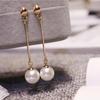 Best Selling Wild Fashion Simple Pearl Bean Earrings Women Girls Earrings Jewelry Crystal Earrings Brincos
