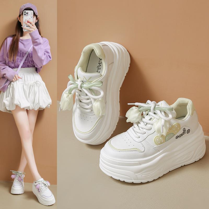 2025 Spring New Dad Shoes Board Shoes Women's Light and Versatile Student Casual Shoes Korean Version Ins Style Little White Shoes