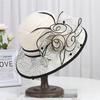 Retro French Hat Socialite British Summer Sun Hat Lace Flower Basin Mesh Sunshade Fisherman Style For Women