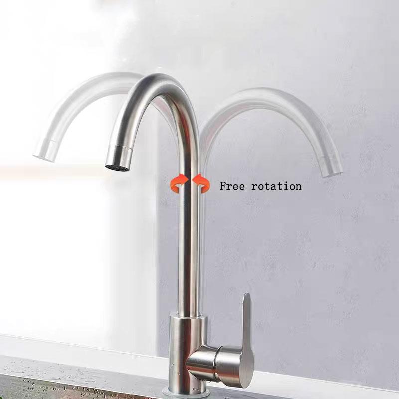 2pcs Household Hot Cold Rotating Vegetable Washing Sink Kitchen Faucet Splash-proof Sink Faucet Washing Dishes Kitchen Faucet