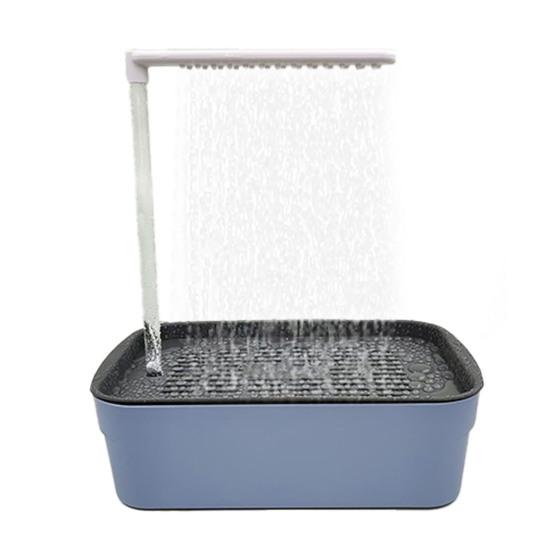 

Автоматическая ванна для птиц с насосом, электрическая ванна для попугаев с циркулирующей водой, контейнер для душа для птиц, клетка, аксессуар темно-синий