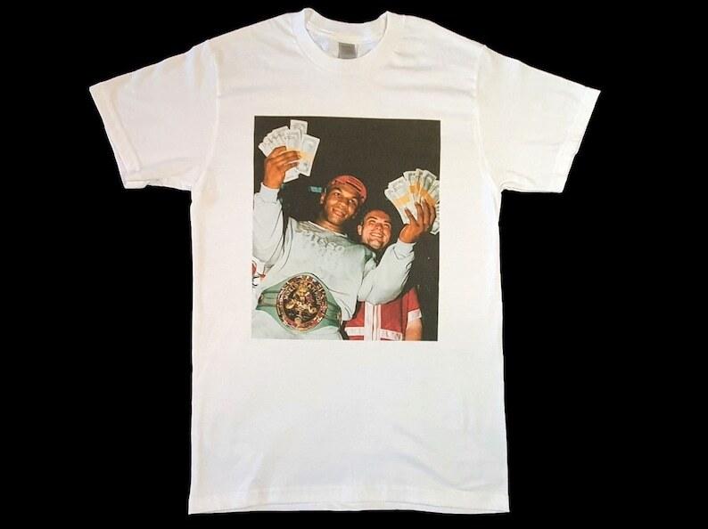 Mike Tyson Cash Money White T-shirt Size S-5XL Unisex T-Shirt S