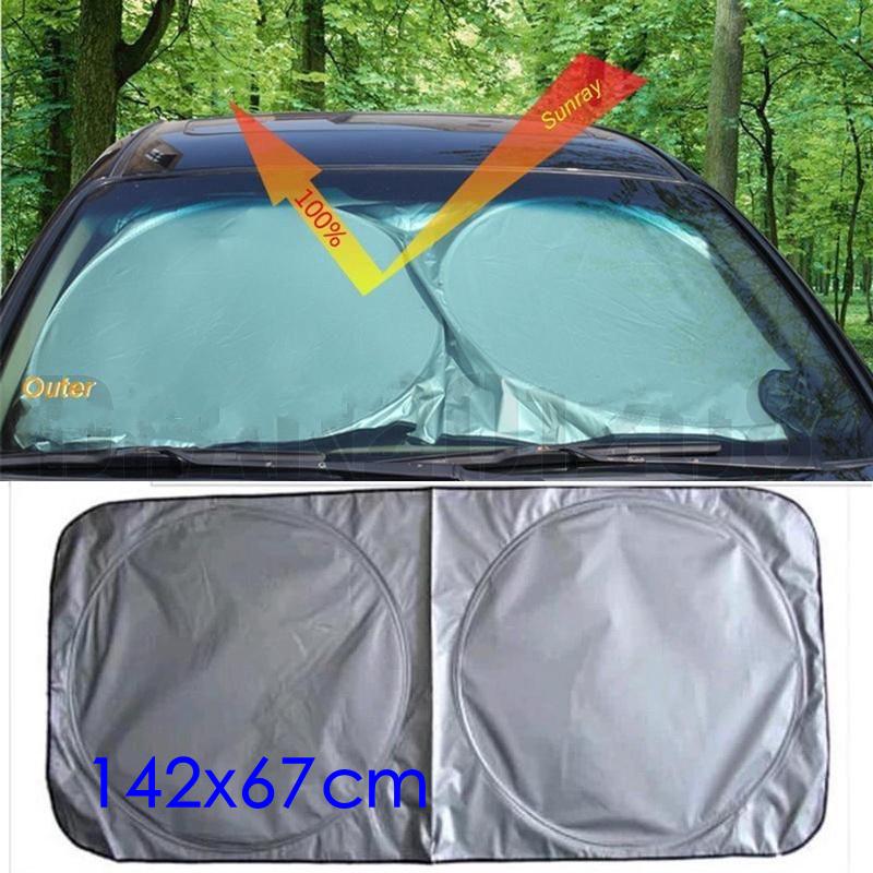 

LMoDri Car Front Window Sun Shade Auto Windshield Visor Cover Block Sunshade Foldable Cover