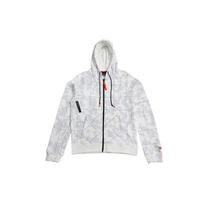 LeBron Basketball Fleecegefütterte Karierte Kapuzen-Zip-Jacke Herren Oberbekleidung Weiß AT3914-121