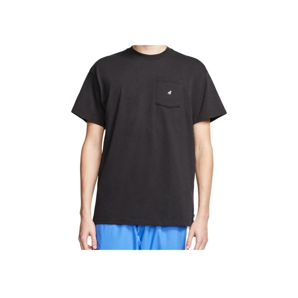 Nike SB Skateboard Animal Embroidery Short Sleeve T-Shirt Men Tops Black CU0313-010
