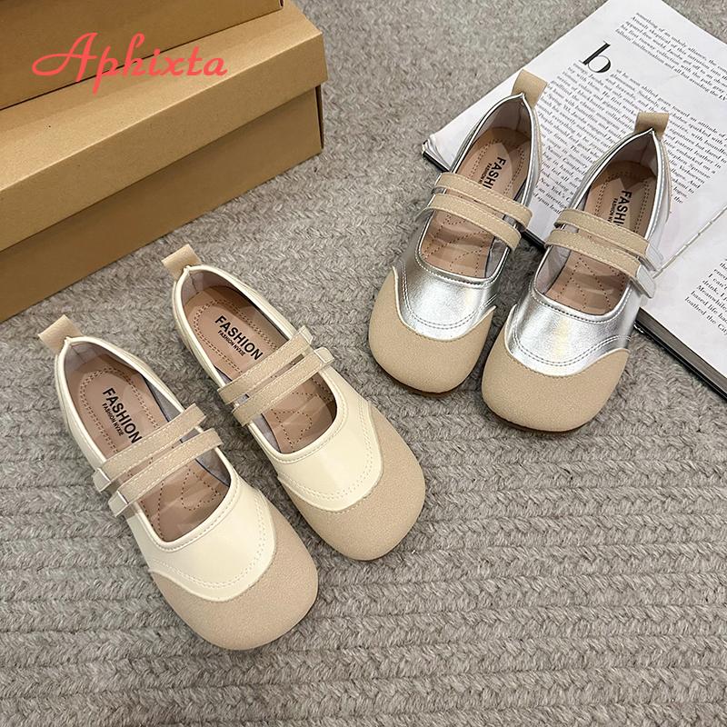 LazySeal Flat With Women Loafers Mixed Color Suede Flats Woman Casual Shoes Hook Loop Silver Loafers Comfortable Footwear