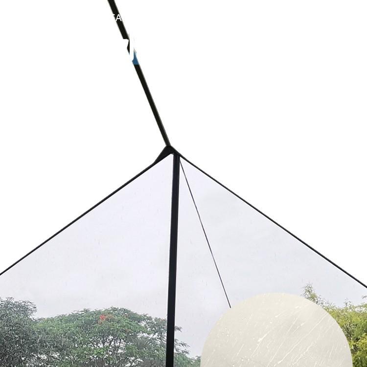 Taşınabilir Açık Hava Tente Çadırı - Güneş ve Yağmur Koruması, Kamp ve Park Kullanımı İçin Gümüş Kaplamalı Pergola.