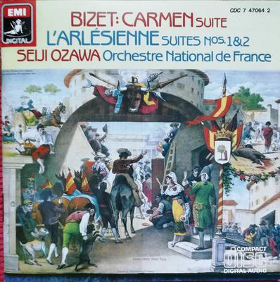 CD GEORGES BIZET - SEIJI OZAWA / ORCHE - Carmen Suite; L'Arl?sienne Suites N CC383130 EMI, Angel Reco 1984 Europe Classical Used
