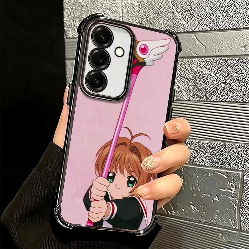 CardCaptor Sakura Anime Plating Phone Case For Samsung A17 A07 A37 A57 A16 A56 A15 A55 A14 A54 A13 A53 A26 A36 A25 A35 A24 A34 A