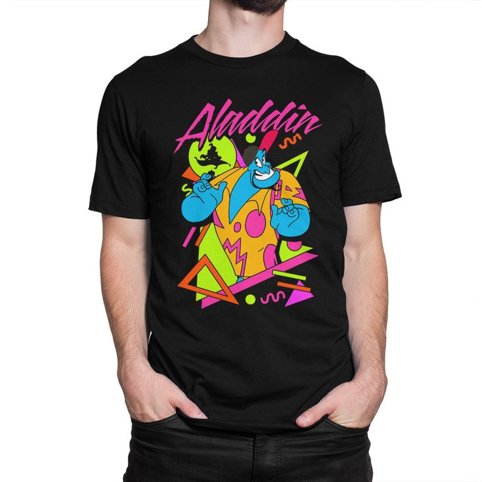 Aladdin Genie T-Shirt, Men s Women s Sizes (met-243) 2XL