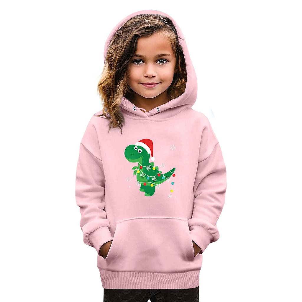 Sweatshirts For Teen Girls Hoodies Long Sleeve Drawstring Pullover Cute Oversized Hoodie Christmas Day